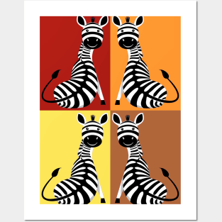 Hot Sitting Zebra Posters and Art